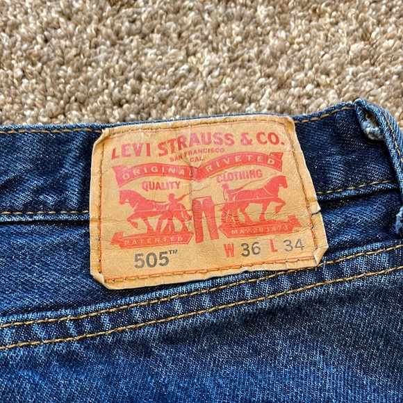 Levi mens 505 jeans - Picture 4 of 4